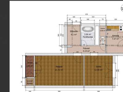 Kiadó téglalakás - Szolnok (Belváros) / 5. kép