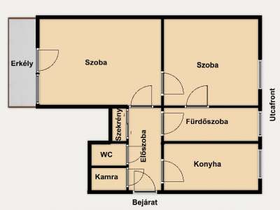 Kiadó téglalakás - Szolnok (Belváros) / 2. kép