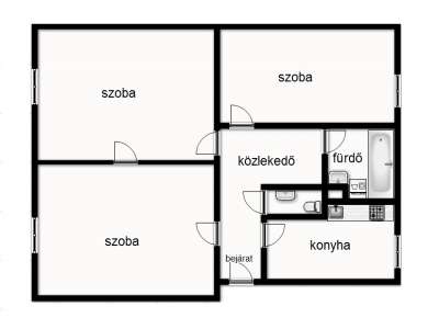 Kiadó téglalakás - Szolnok (Belváros) / 4. kép