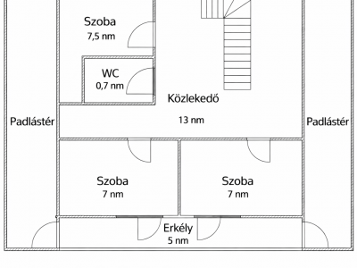 Eladó családi ház - Erdőkertes / 13. kép