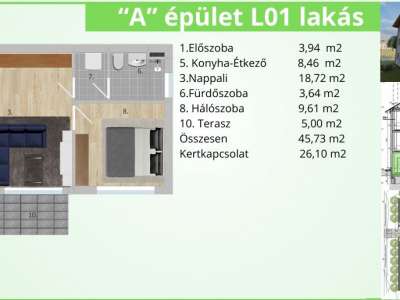 Eladó téglalakás - Tatabánya (Kertváros) / 9. kép