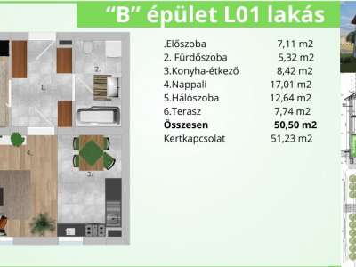 Eladó téglalakás - Tatabánya (Kertváros) / 17. kép