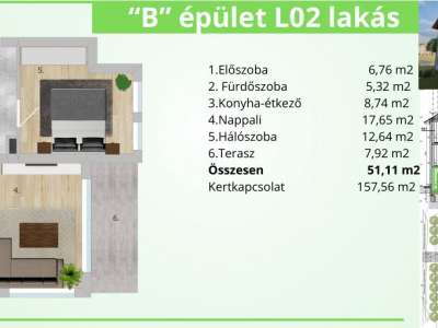 Eladó téglalakás - Tatabánya (Kertváros) / 18. kép