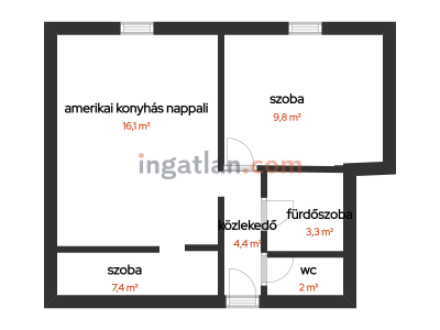 Eladó téglalakás - Tatabánya (Újváros) / 13. kép