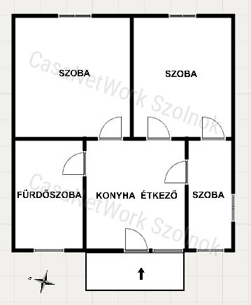 Eladó Szolnokon 3 szobás 72 m2-es családiház