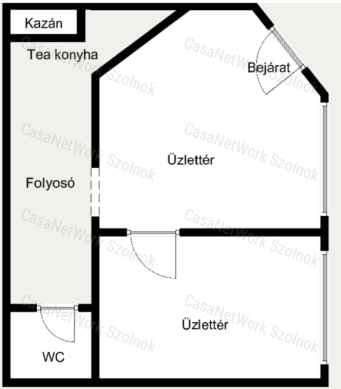 Szolnokon a Szántó krt-on üzlethelyiség kiadó!