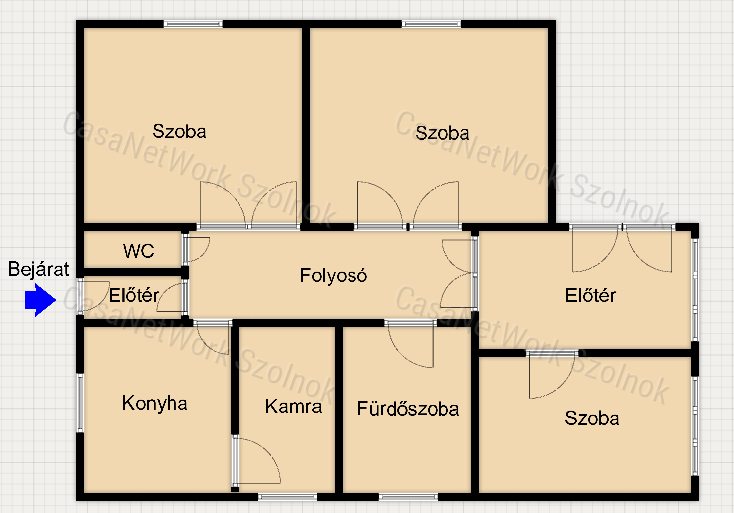 Tiszaföldvári 79 m2-es családi ház eladó!