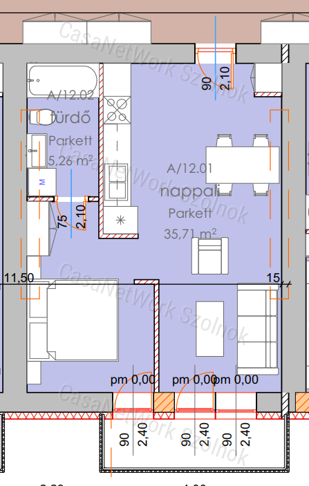 Szolnoki Tallinn városrészi 41 m2-es társasházi lakás eladó!