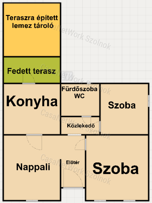 Eladó teljesen felújított családi ház Kunszentmárton központjában