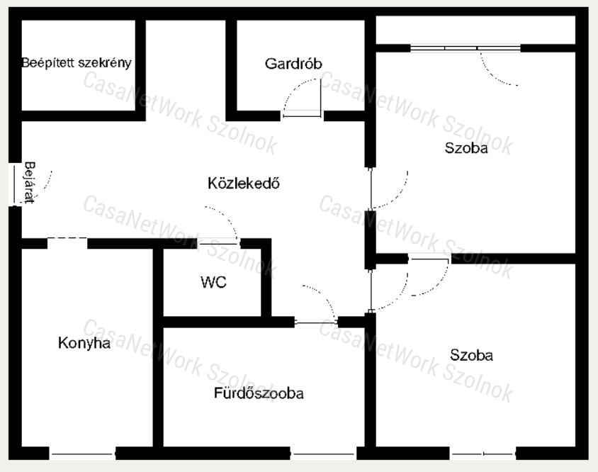 Azonnal költözhető, 2szobás téglalakás eladó Szolnokon a Thököly úton!