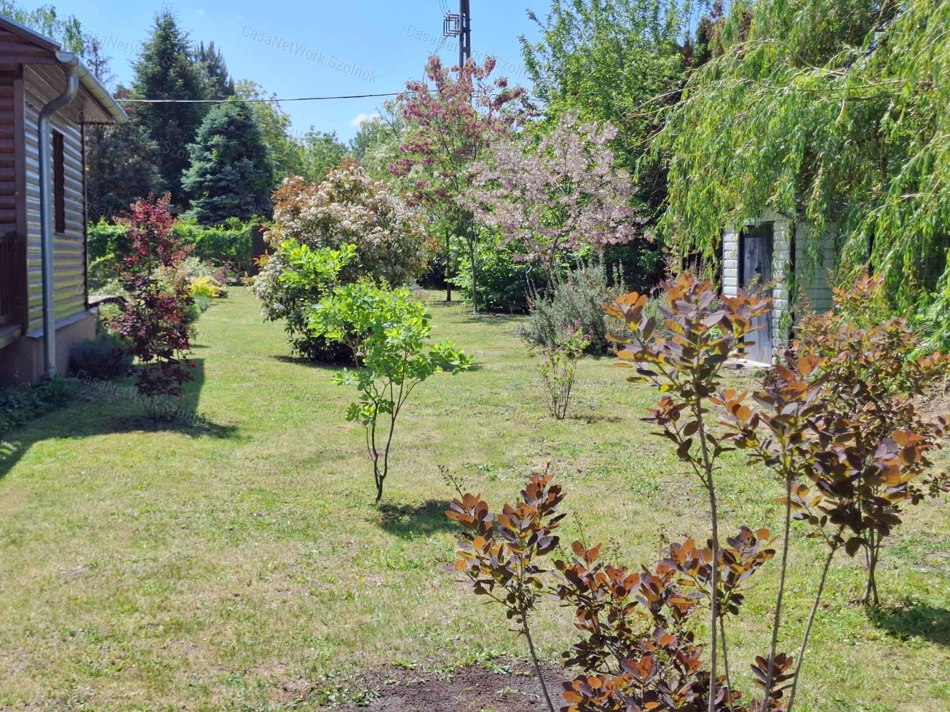 Eladó újszerű hétvégi faházas nyaraló 1100m2-es telken a Patkó utcában