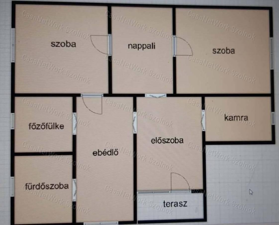 Eladó Tiszaföldváron csendes utcában kertes családi ház!