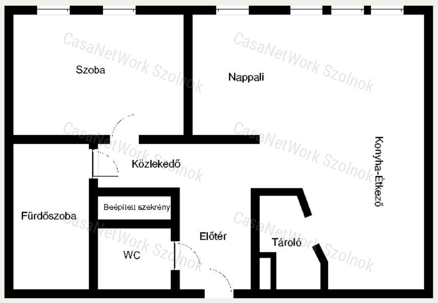 Eladó 1+félszobás tetőtéri téglalakás Szolnok Tallinn városrészében!