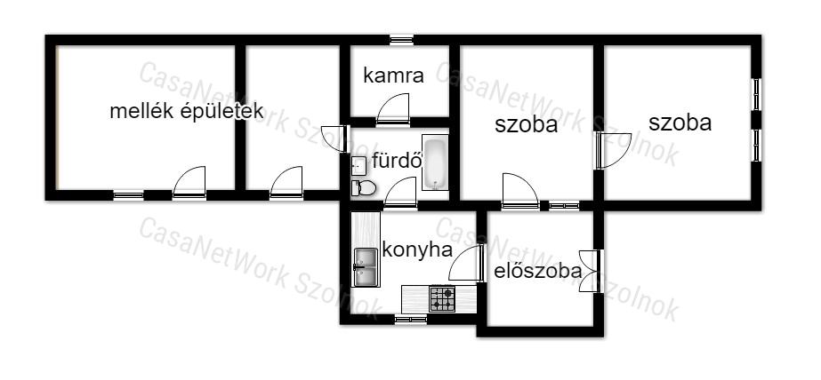 Zagyvarékason nyugodt kis zsákutcában 68 m2-es  családi ház eladó