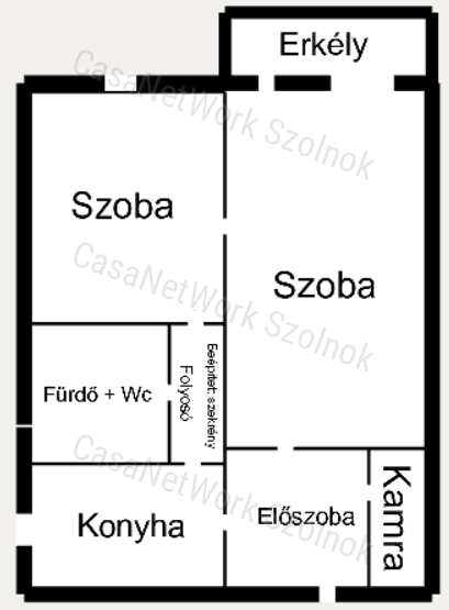 SZOLNOKON MAGASFÖLDSZINTI TÉGLALAKÁS ELADÓ!