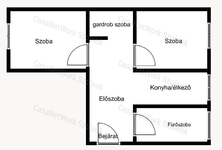 Szolnokon a Boldog S. úton 2 szobás lakás kiadó