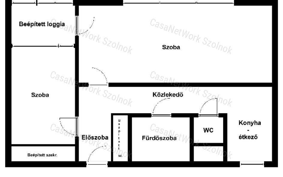 Szolnokon a Móra F úton 1,5 szobás lakás kiadó!