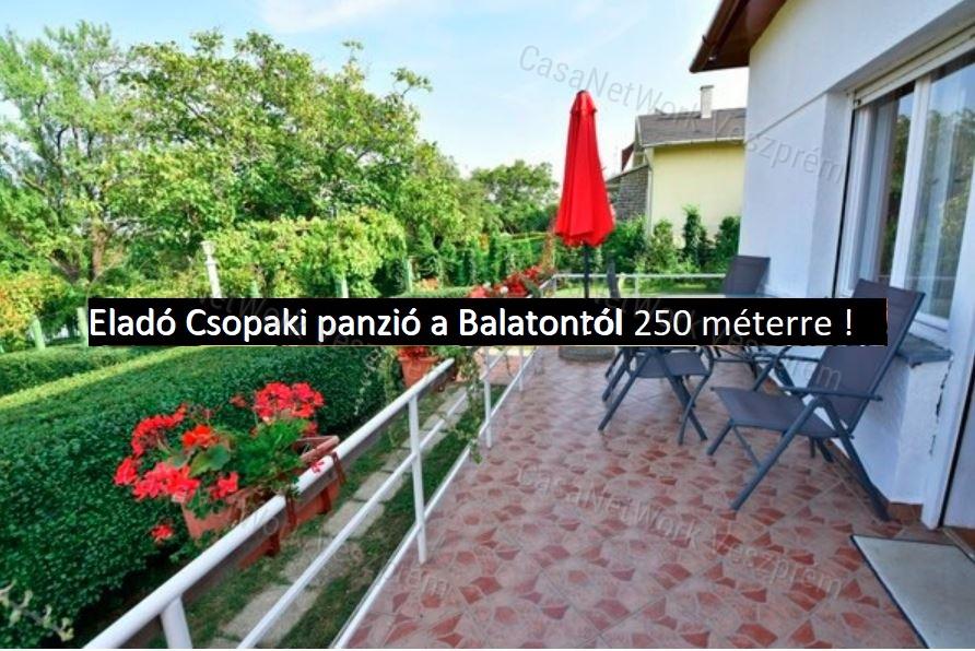 Eladó Csopaki panzió a Balatonról 250 méterre !