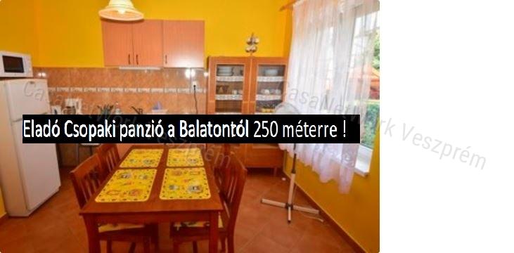 Eladó Csopaki panzió a Balatonról 250 méterre !