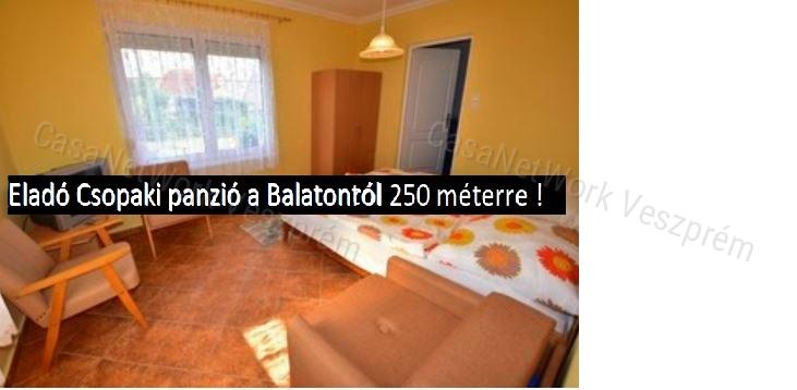 Eladó Csopaki panzió a Balatonról 250 méterre !