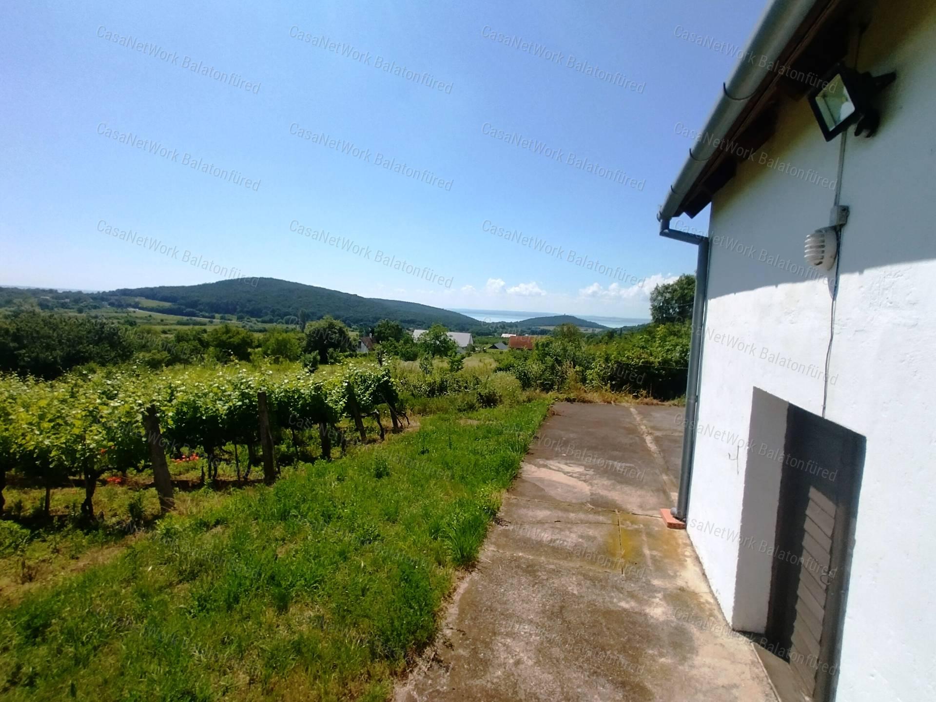 Eladó BALATONI PANORÁMÁS szőlőbirtok FELSŐÖRSÖN két épülettel