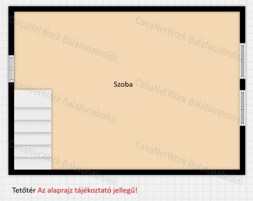Eladó nyaraló balatoni panorámával, intim kerttel Balatonalmádiban!