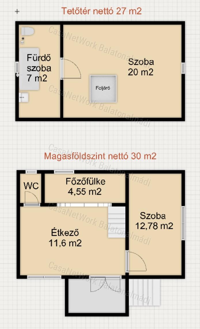 Eladó hangulatos nyaraló Felsőörsön