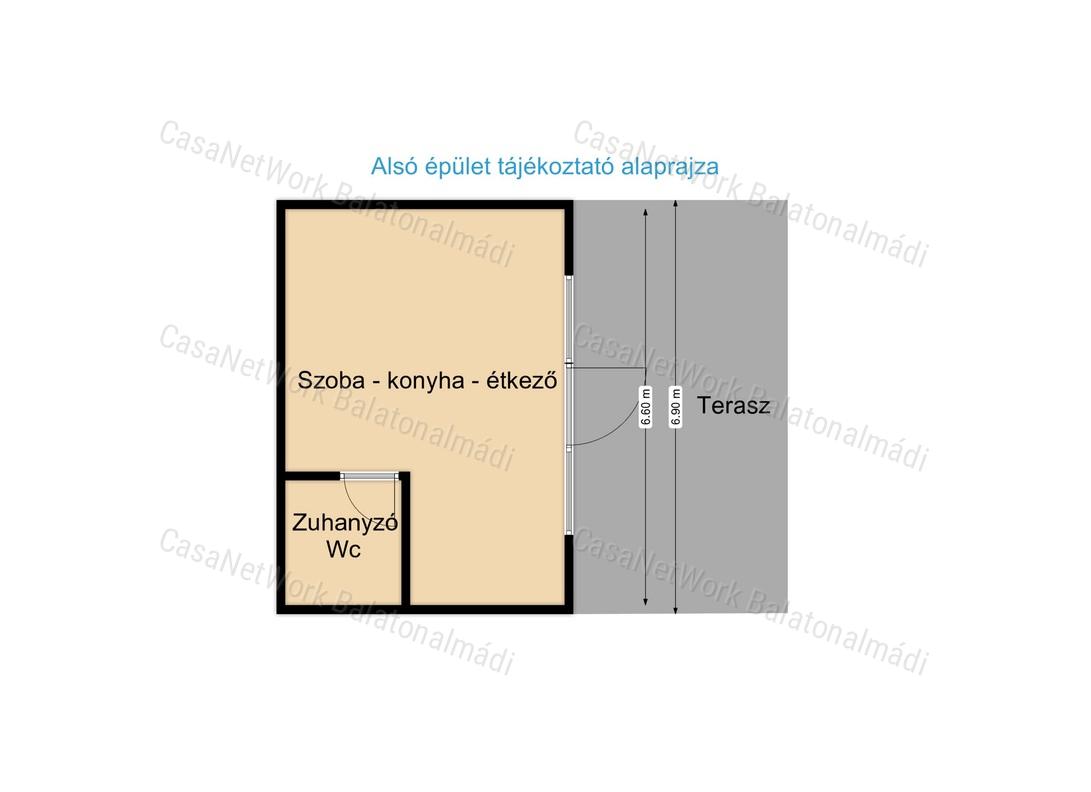 Tájpanorámás zártkert gazdasági épületekkel eladó Felsőörsön
