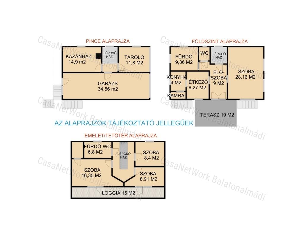Felsőörsön tájpanorámás családi ház eladó