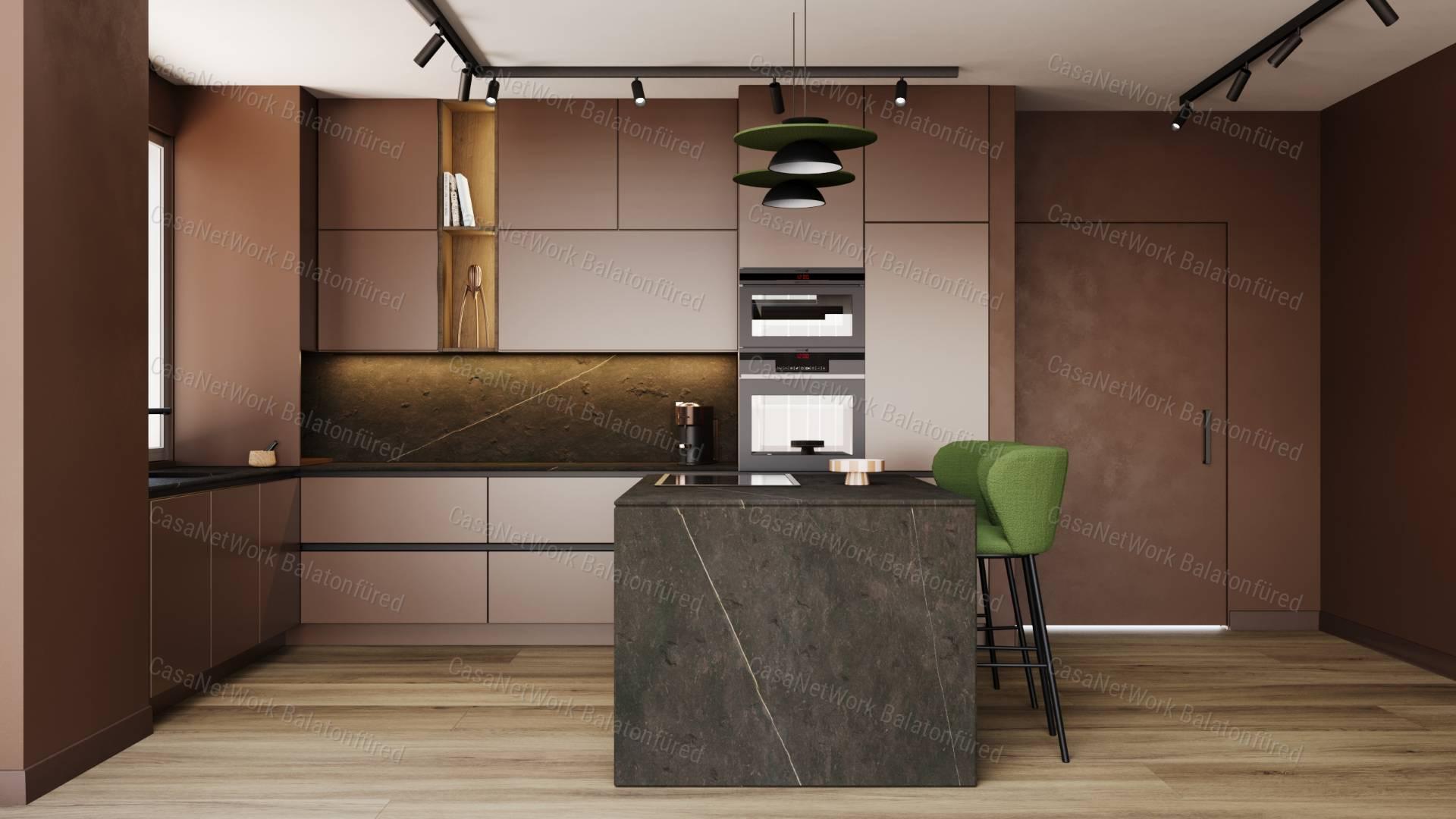 Panorámás Penthouse új építésű lakás Balatonfüreden