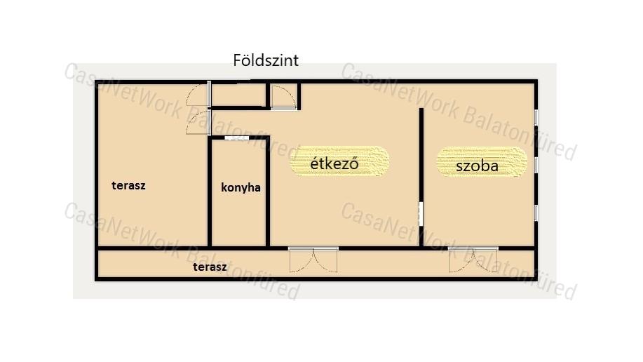 Partközeli nyaraló eladó Csopakon