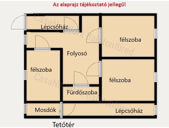 Partközeli nyaraló eladó Csopakon