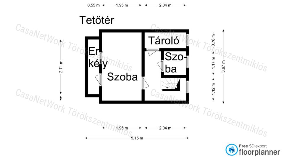 Eladó tetőteres családi ház Törökszentmiklóson!