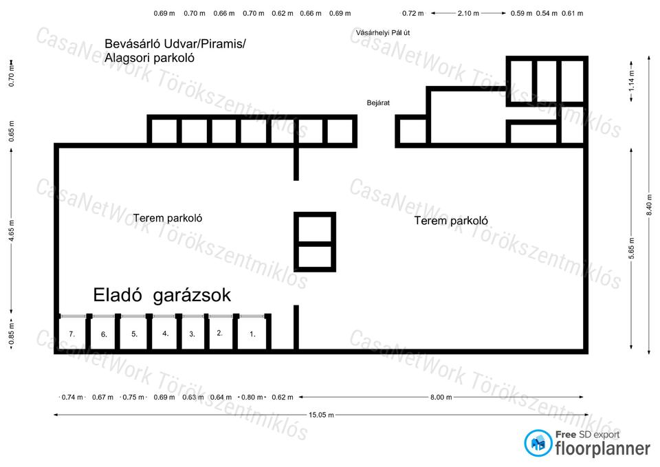 Eladó új építésű garázsok Törökszentmiklós központjában!