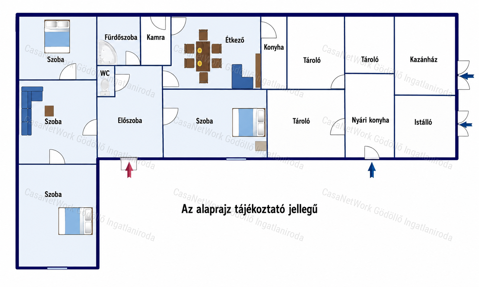 Hatalmas telek, két lakásos ház !