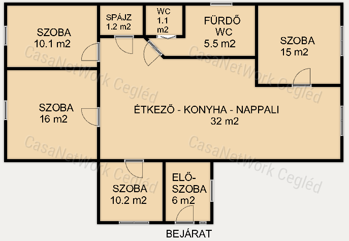 ELADÓ 100 m2 CSALÁDI HÁZ PÁNDON.