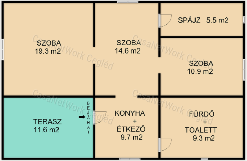 Eladó Ceglédi 69 m2 Családi Ház.