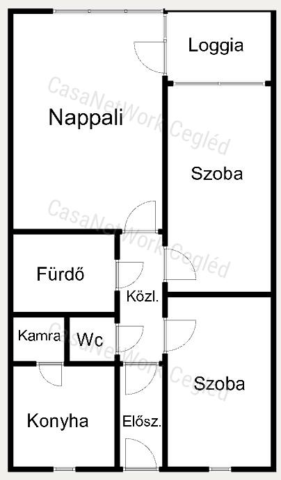 Teljeskörűen felújított 3 szobás lakás eladó!