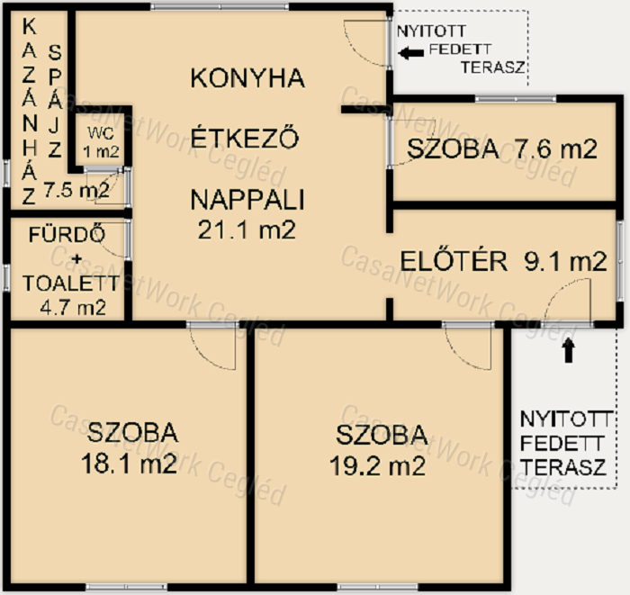 Eladó FARMOS ( Pest megye ) 90 m2 Családi Ház