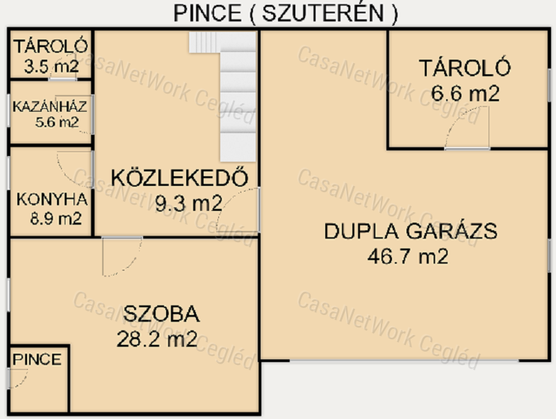Eladó Cegléden az Úri negyedben 120 m2 Tégla Családi Ház.