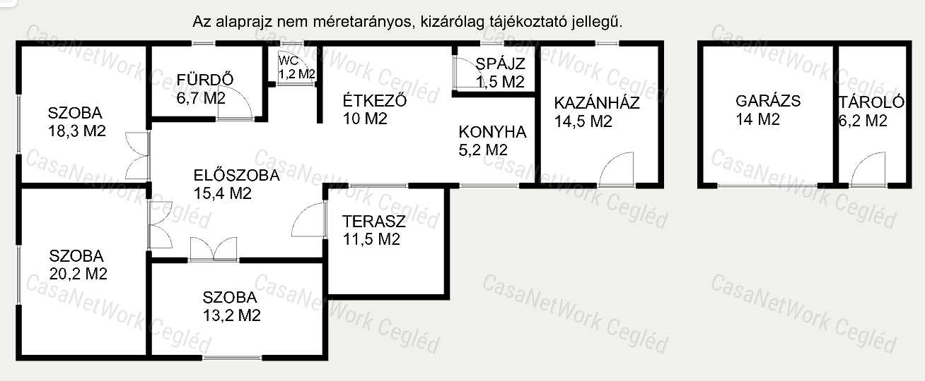 Csemő központjában gondosan karbantartott családi ház eladó!