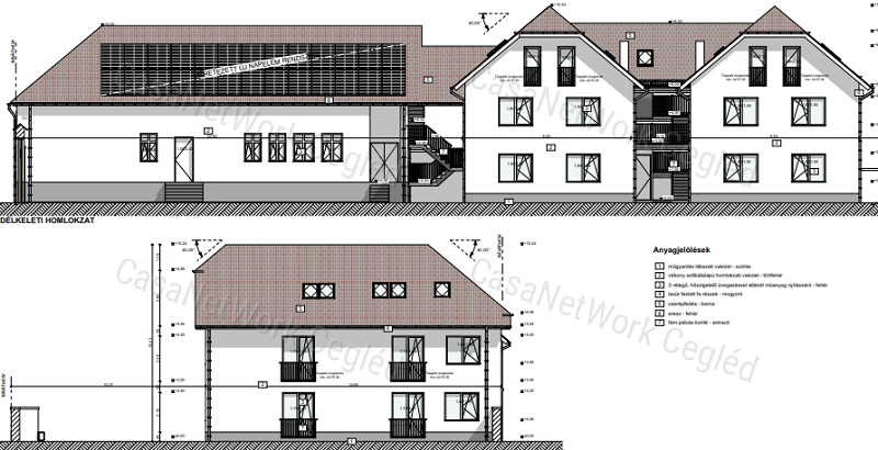 Eladó Cegléden új építésű 6 lakásos társasházi lakás 112 m2.  4. lakás
