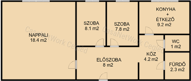Eladó BP XIX- Ker Kazinczy utcában 59 m2 Panel Lakás.