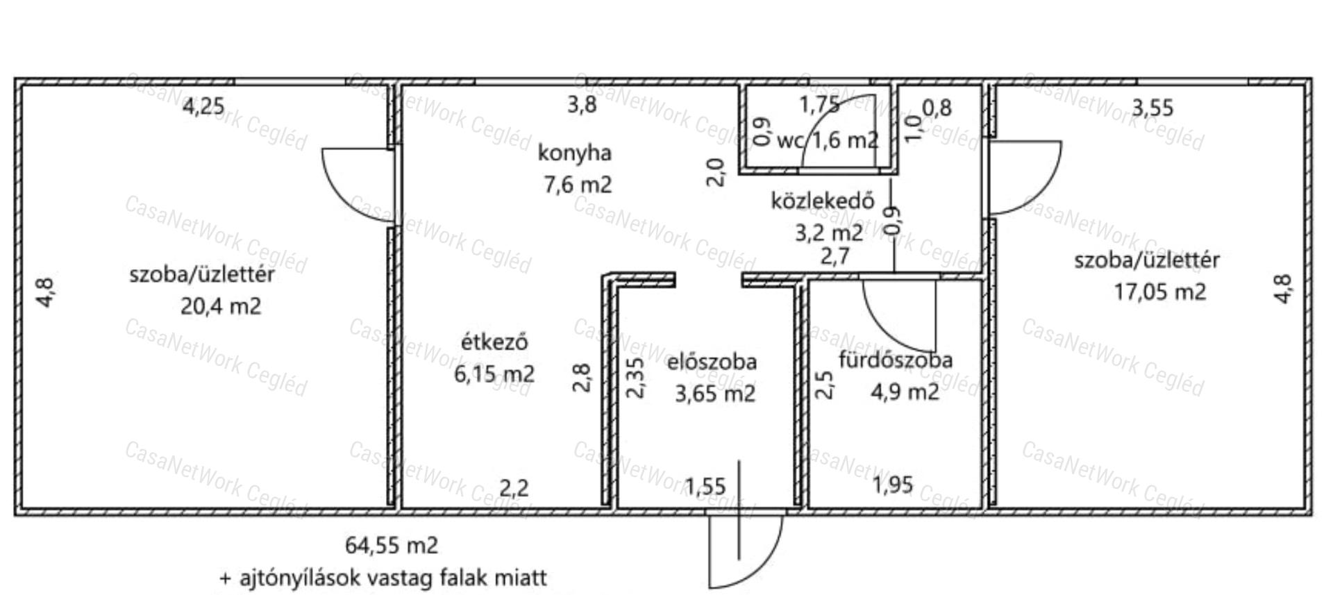 Sokoldalú, felújított ingatlan (iroda, üzlet, lakás egyben)!