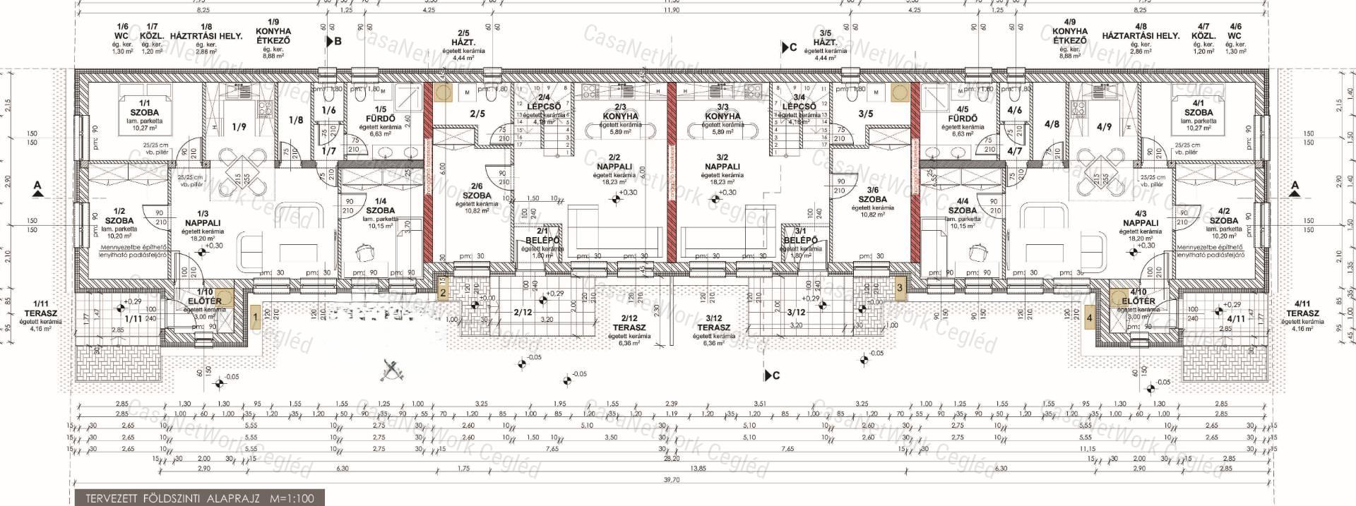 Új építésű földszinti lakás Cegléden – 73 m² ( 1 lakás)