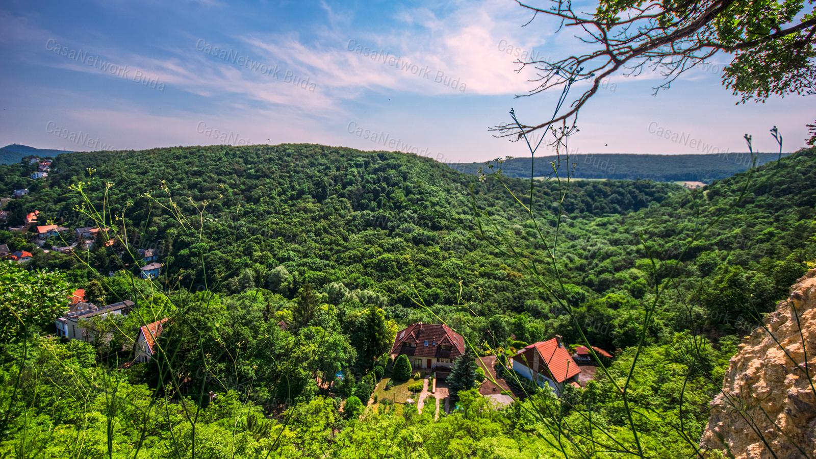 Budaligeten kiadó medencés családi ház, lenyűgöző panorámával!