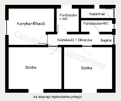 Jászszentandráson 910 nm-es telken, 68 nm-es, felújított tanya eladó!