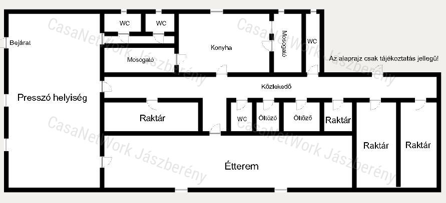 Tarnaméra központjában 166 nm-es, melegkonyhás vendéglátó üzlet eladó!