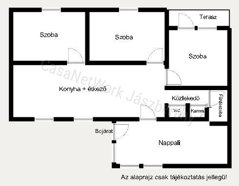 Tarnaörsön 109 nm-es, 3 szobás családi ház eladó, 3 fűthető garázzsal
