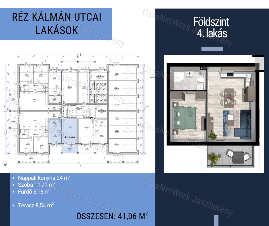 Eladó új, modern 41 m2-es lakások a Szatmári Lakóparkban
